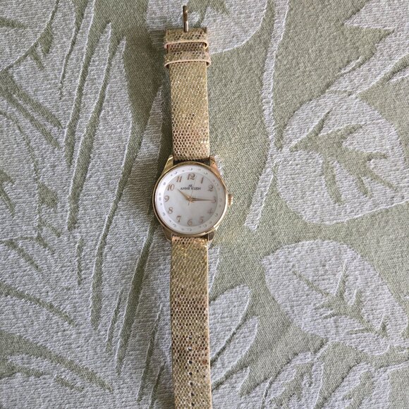 Anne Klein Gold Tone Sparkle Watch - Picture 2 of 10